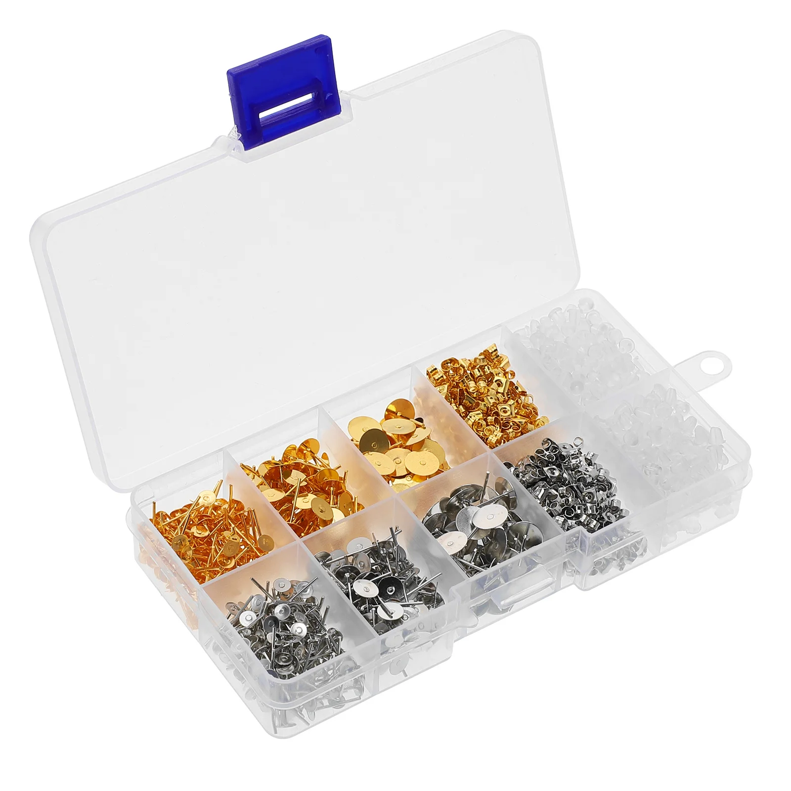 لتقوم بها بنفسك حلق معدني المشاركات وسادة مسطحة الفراغات لصنع المجوهرات النتائج الحرفية خفيفة الوزن دائم إعدادات قاعدة القرط #1