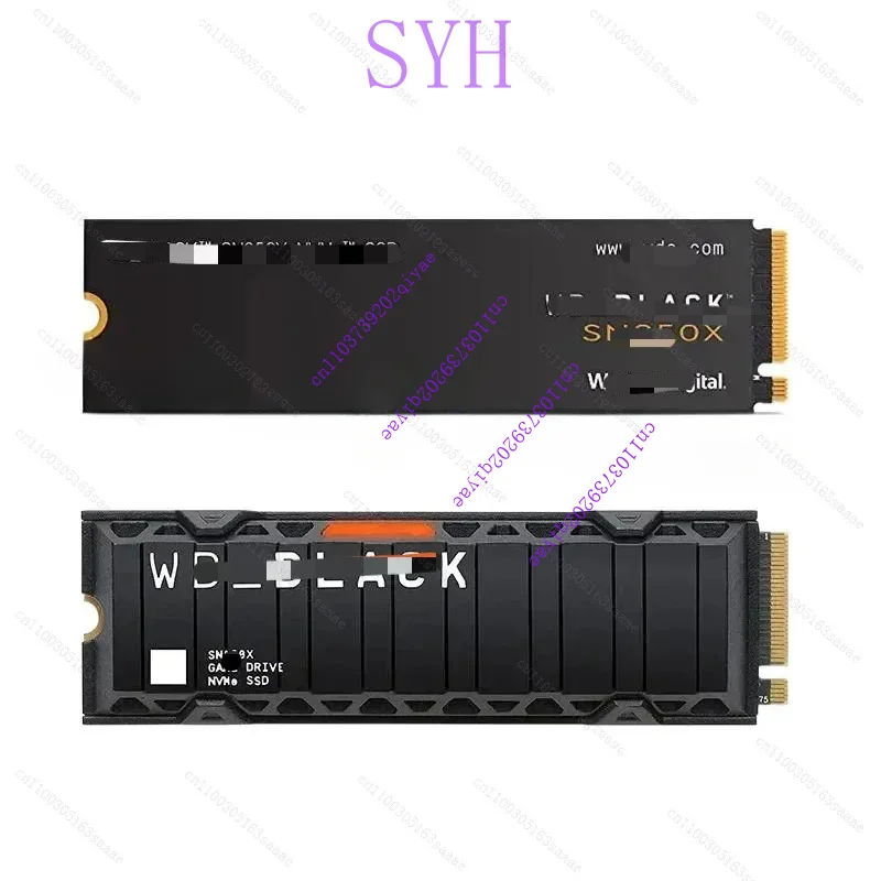 Para WD BLACK SN850X 1TB 2TB NVMe unidad interna de estado sólido SSD para juegos con disipador de calor funciona con Playstation 5 Gen4 PCIe M.2 2280