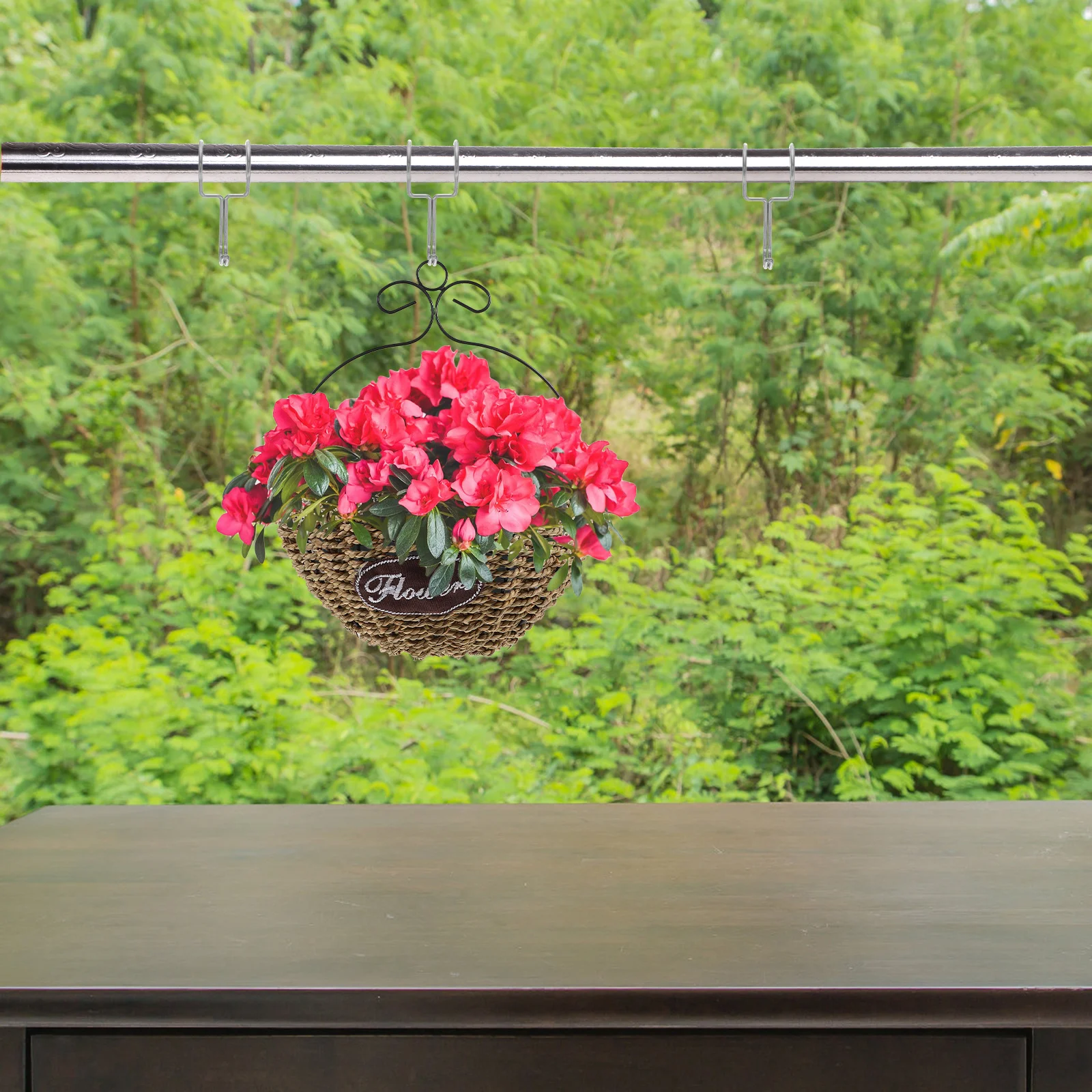 10 szt. Okrągłe haczyki ze stali nierdzewnej, wiatroodporne, wytrzymałe, do ubrań, doniczek, metalowe organizery do wieszania