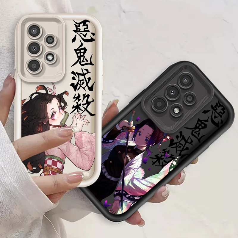 Anime Hot D-Demon S-Layer For Samsung A73 A71 A54 A53 A52 A51 A33 A32 A21S A14 A13 A12 A25 A04 A05 5G Eye Ladder Back