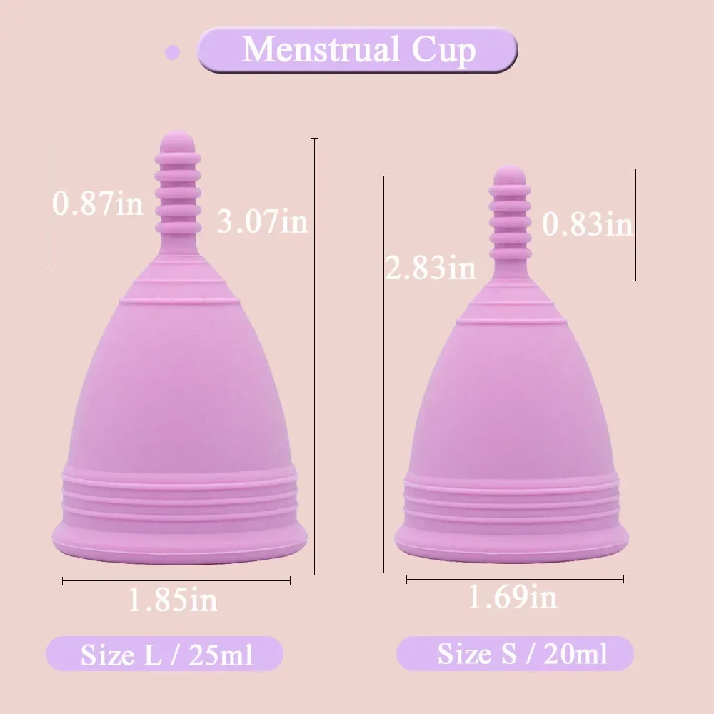 Portable Menstrual Cup Medical Silicone Leak-proof Lady Women Menstrual Period Cup With Storage Case Feminine Hygiene Product