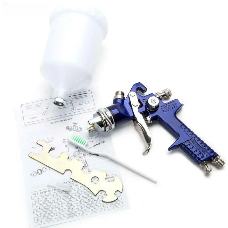 Pneumatic spray gun H827 Automotive furniture environmental protection spray gun High atomization paint primer Spray gun 1.4/1.7