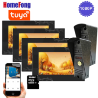 Homefong  7 Inch Wifi Video Intercom Wireless Video Door Phone 1080p Doorbell Camera Multiple System  Tuya Smart Life  Motion