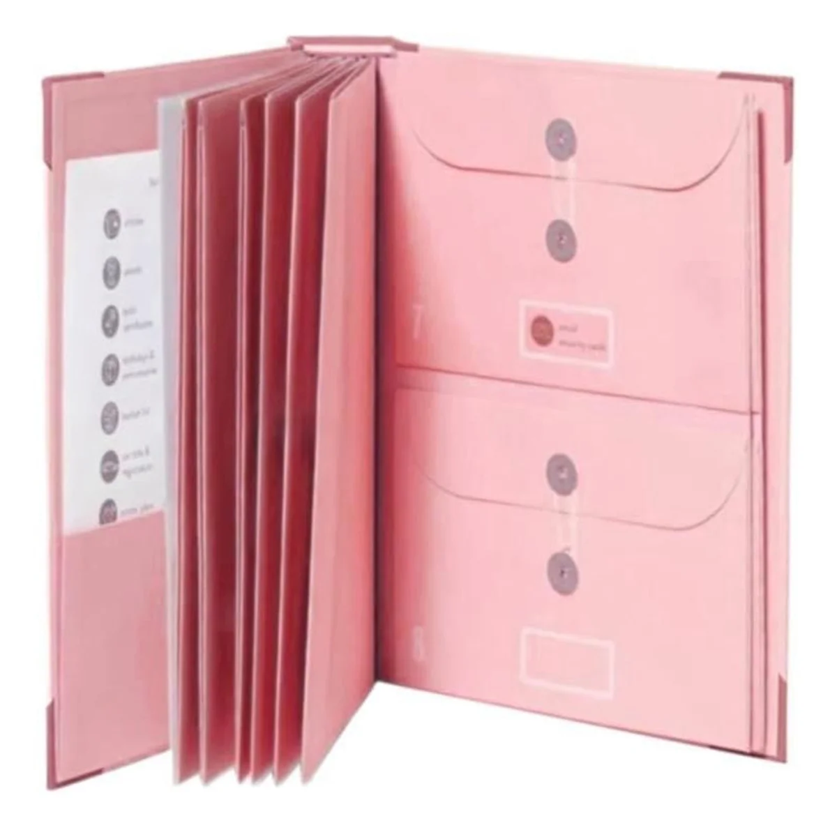 Document Organizer Folio, in Case I Go Missing Binder,Folio Folders with Pockets, Important Document Organizer