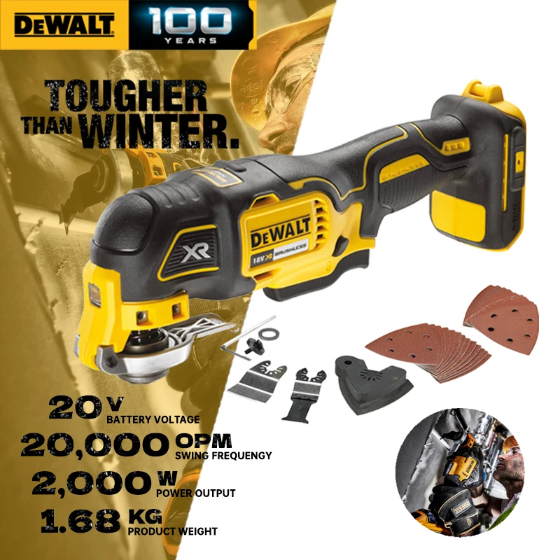 

DEWALT DCS355 Oscillating Tool Kit Brushless Cordless Starlock Compatible Multifunction Oscillating Multi-Tools Trimmer Saw