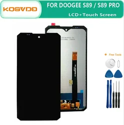 Pantalla LCD para DOOGEE S89 / S89 PRO, repuesto de digitalizador de pantalla táctil, piezas de reparación LCD, pegamento, 100%