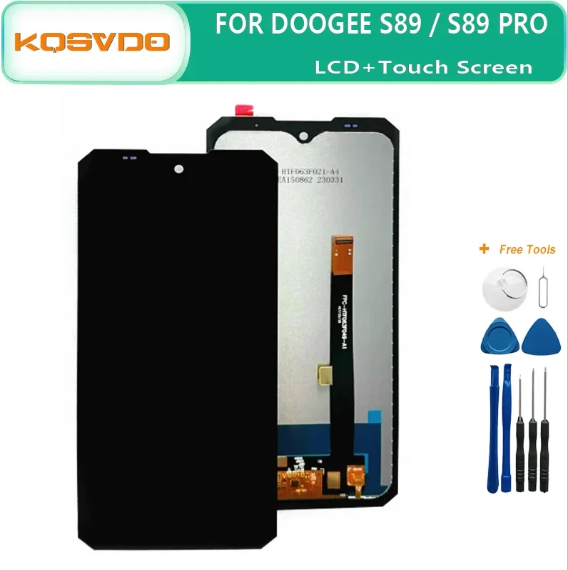 100% pracy dla DOOGEE S89 / S89 PRO Wyświetlacz LCD + ekran dotykowy Digitizer Zamiennik dla S 89 Pro Części naprawcze LCD + klej