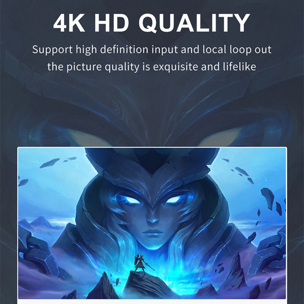 4K Video Capture Card 1080P 60fps HD Camera Recording Box HDMI to USB 3.0 PC Live Streaming Grabber Recorder