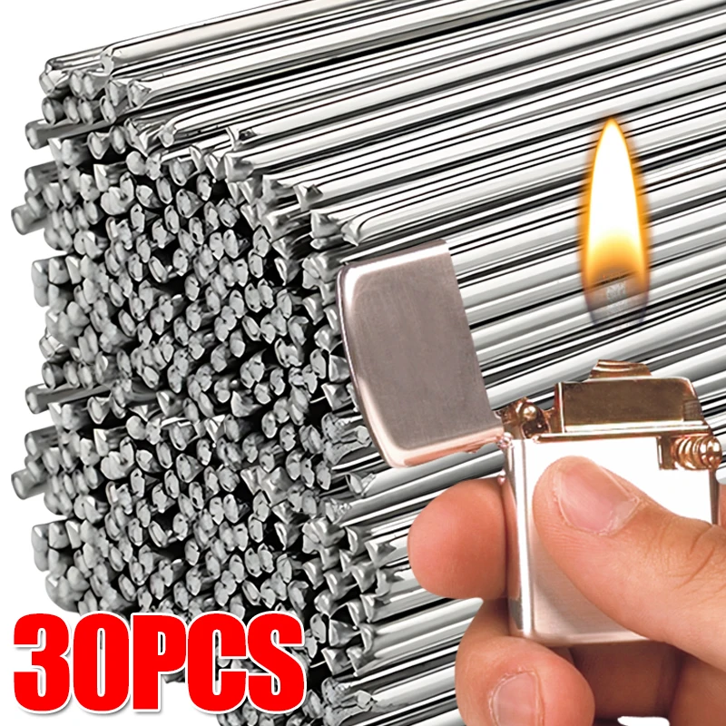 10/30Pcs Low Temperature Welding Rods Universal Easy Melt Solder Rod Cored Wire Rod Aluminum Copper Iron Repairing Kits Weld Bar