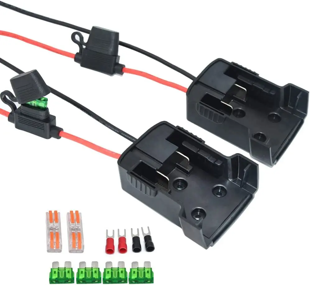 Battery Adapter For Makita Dewalt Bosch BlackDecker Milwaukee 18 21V Converter Connector Kit Set Of 2