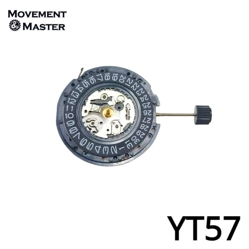 Original Japanese Artificial Kinetic Energy Movement YT57 Movement YT 3Hands Single Calendar Watch Movement Accessories