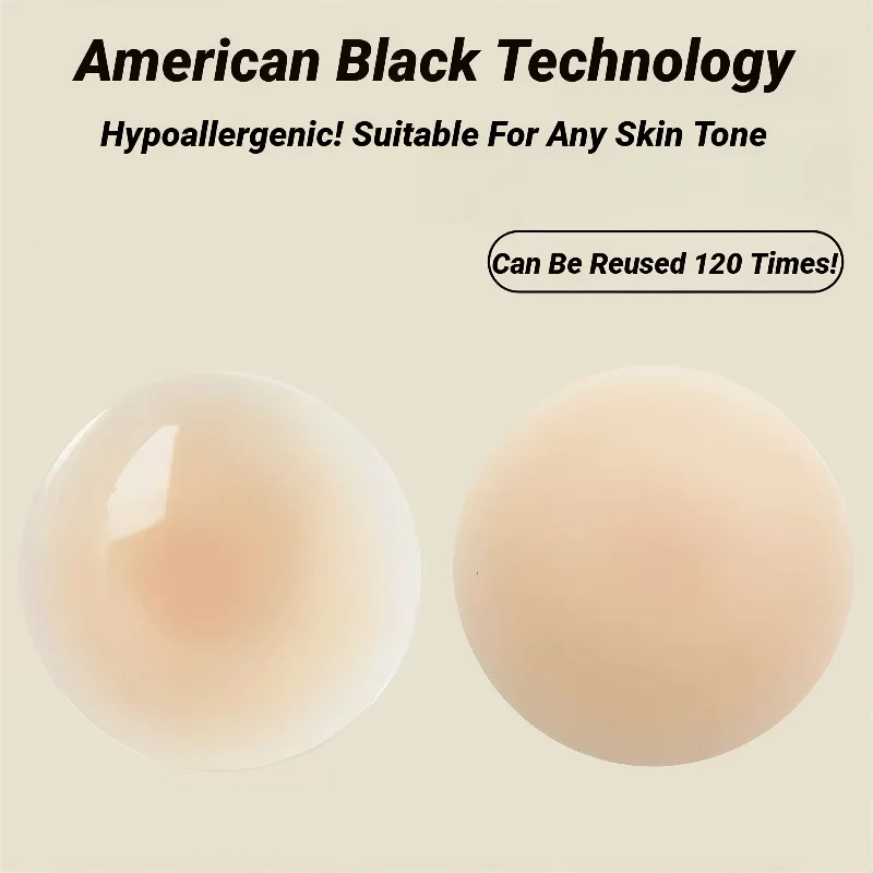 Reusable Breast Petals Nipple Cover Invisible Petal Strapless Backless Bra Silicone Seamless Pasties Glue-Free Self-Adhesive