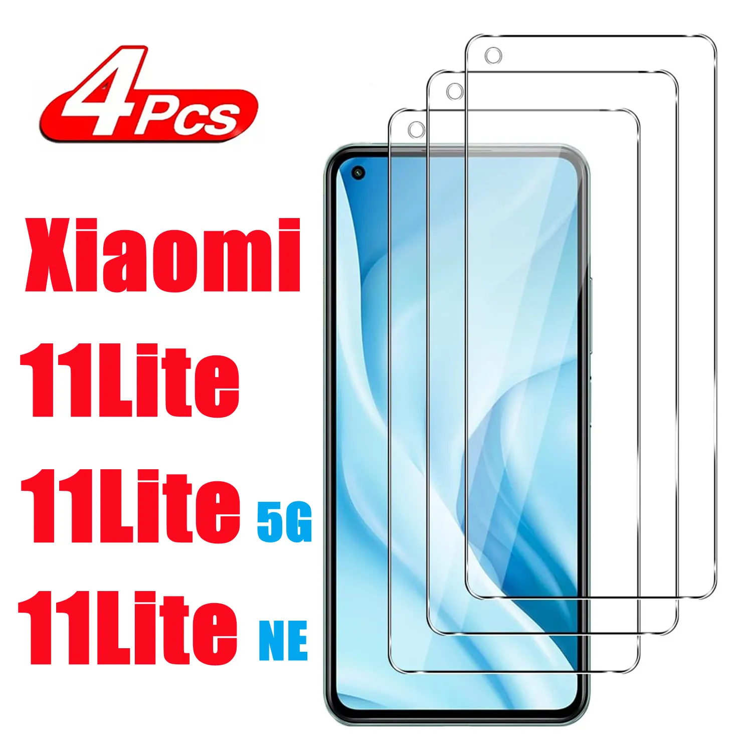 

High definition anti drop tempered film HD+ high-quality Tempered Glass For Xiaomi 11 Lite 11Lite NE Screen Protector Glass Film