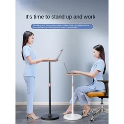 Height-Adjustable Laptop Stand and Standing Desk with Bonus Phone/Tablet Holder
