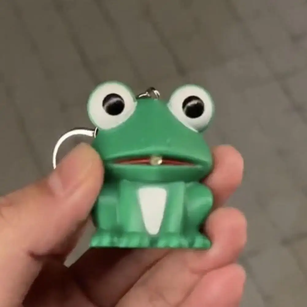 Pendant Toy  Durable Lovely No Deformation  Cartoon Frog Glowing Toy Gift