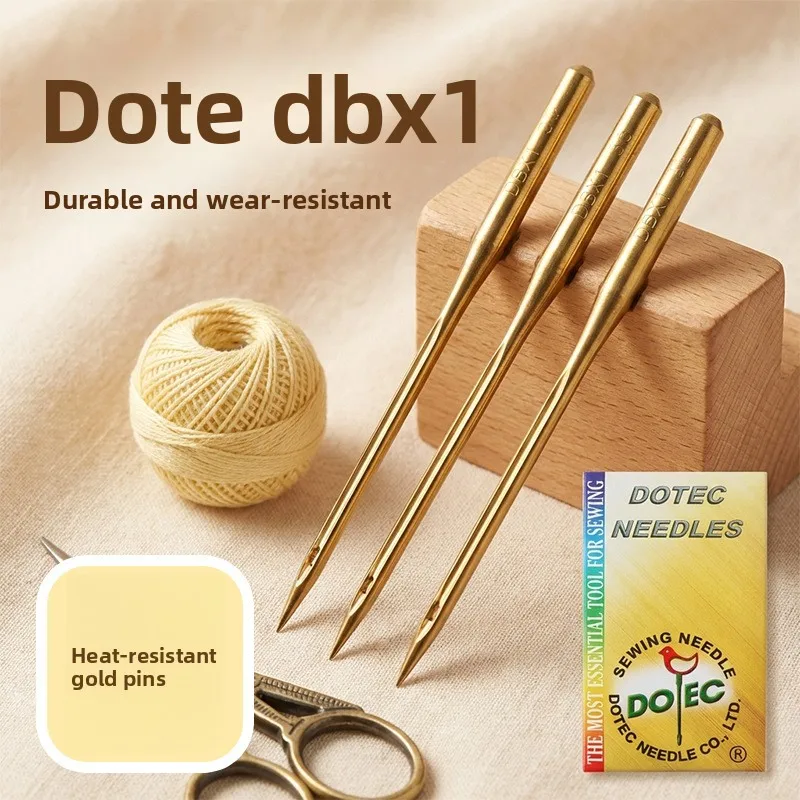 

DBX1 Sewing Machine Needles Industrial Lockstitch Needles Anti Heat Titanium Needles for Down Jacket Garment Factory