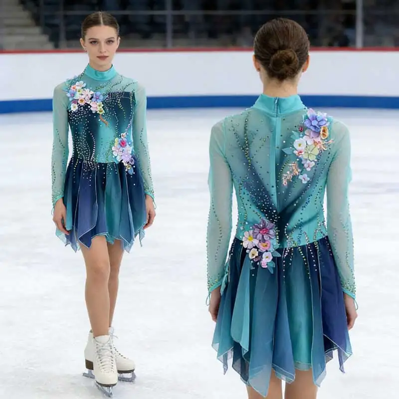 Figure skating performance dress, grading test costume, performance competition customization
