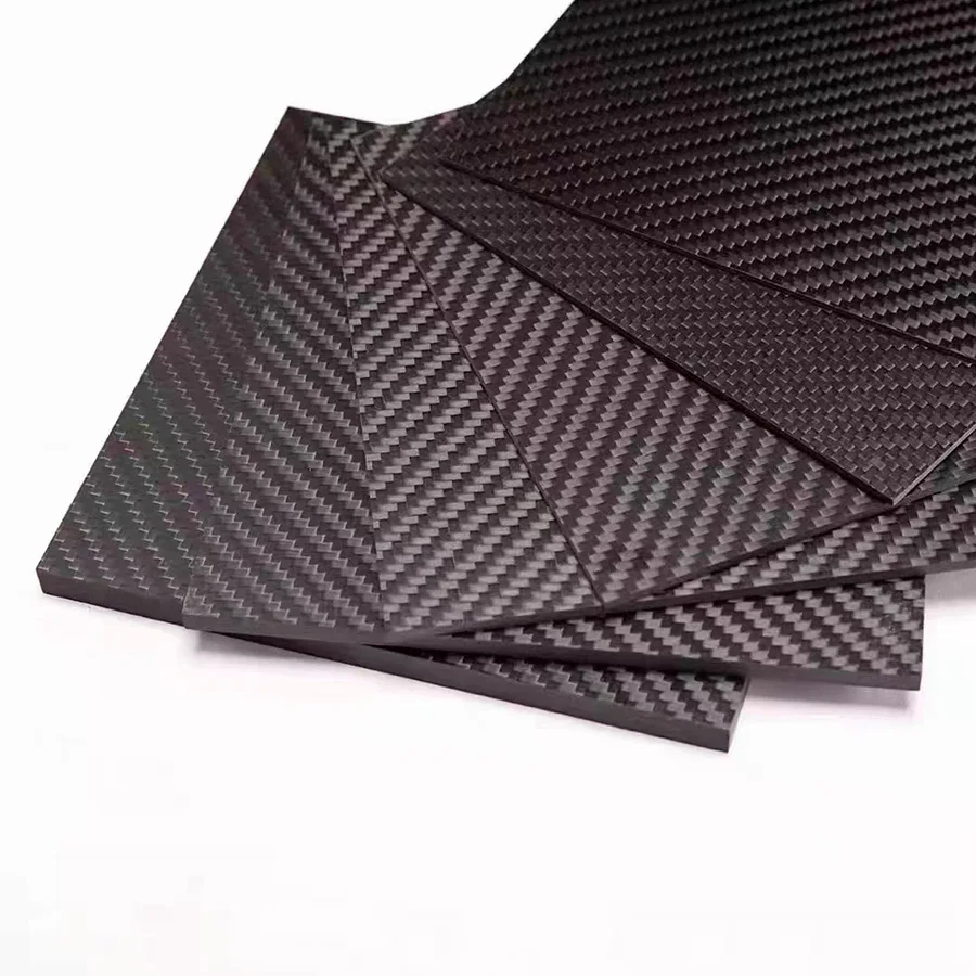 

1pcs 100mmx250mm 3K High Hardness Carbon Fiber Sheets 100% Pure Carbon Panel Board 0.5mm-5mm Thickness Carbon Fiber Model Materi