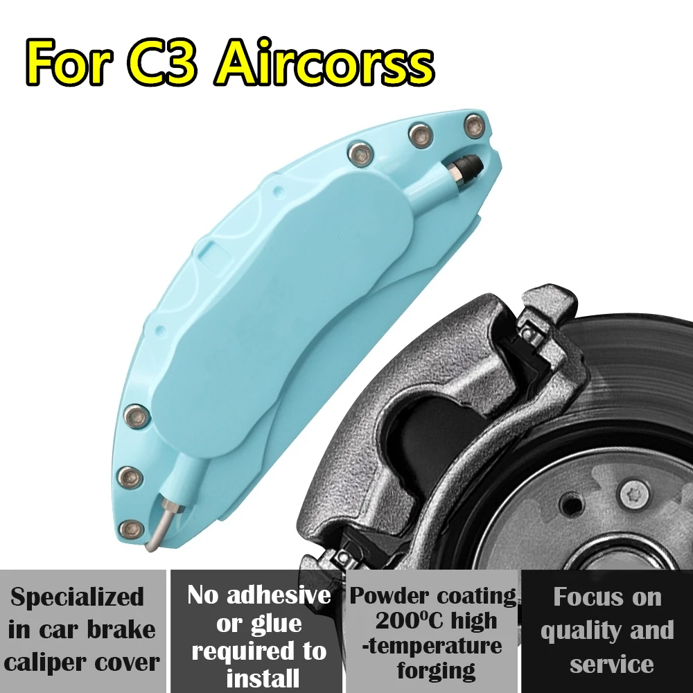 For Citroen C3 Aircorss Car Brake Caliper Cover Aluminum Alloy Exterior Kit