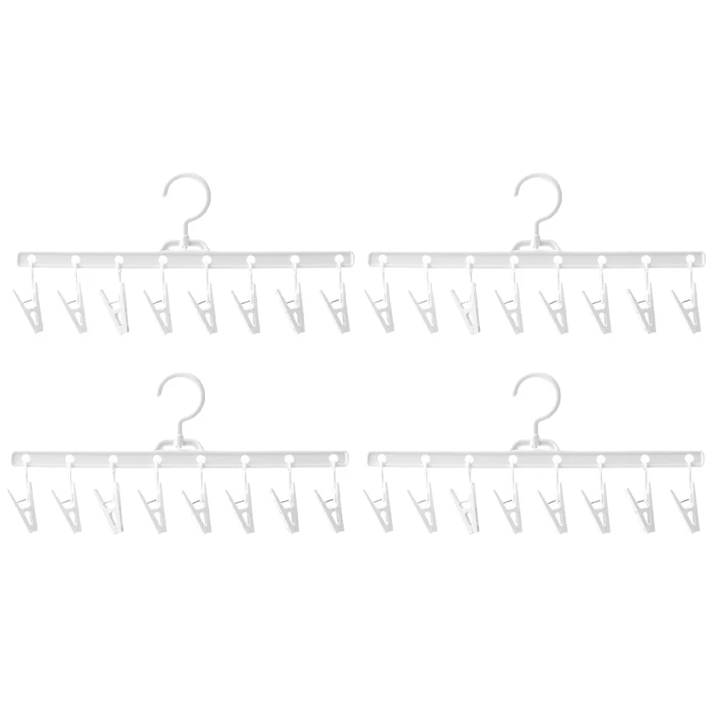 

4Pcs Elegant Socks Drying Rack Corrosion Resistant Clips Easy to Use for Underwear Towels Laundry Drying Rack with Clips