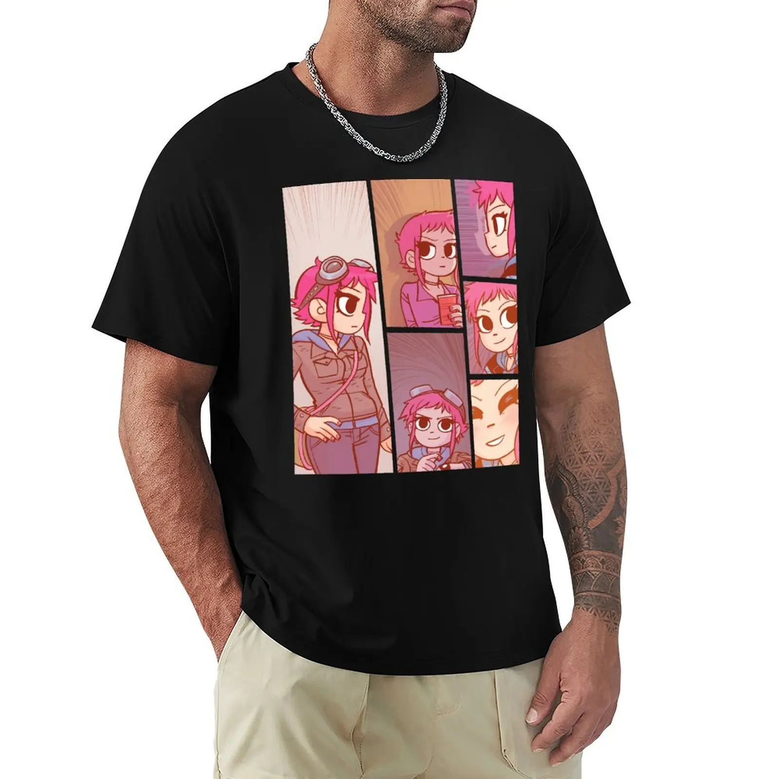 Pink Rammy T-Shirt graphic t shirts anime plus size clothes mens t shirts casual stylish