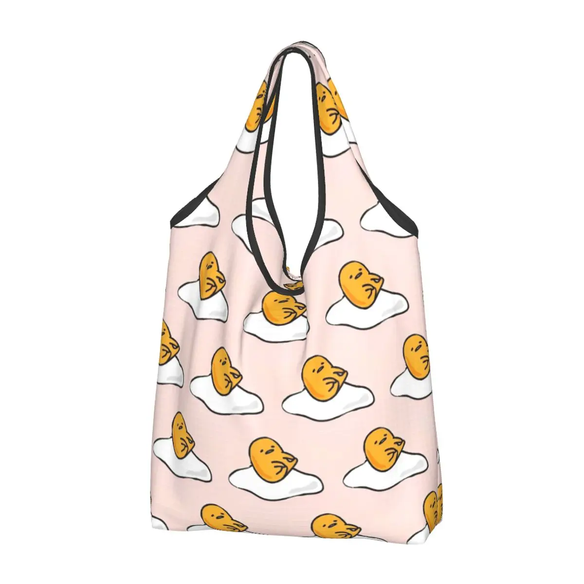 Sanrio Gudetama Egg Printed Shopper Bag Shopping Bags Female Outdoor Polyester Tote Bag Modern Print Handbags