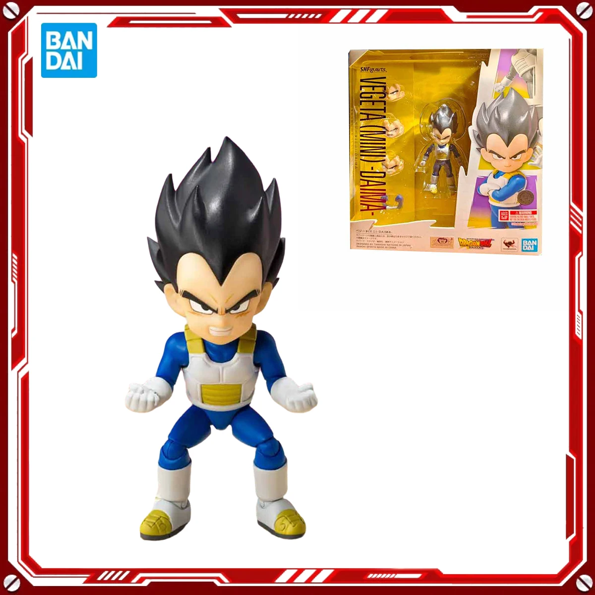 

Bandai Genuine DRAGON BALL Anime Vegeta MINI DAIMA Toys SHF Action Figure Assembly Model Gift for Kids School Christmas present