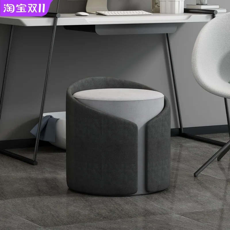 Nordic sofa stool fashion small round pier living room pier round stool low stool creative home makeup dressing