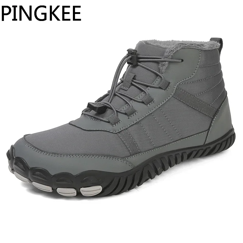 PINGKEE VENOCON Barefoot Shoes Men Women Wide ToeBox Fit Winter Thermal Athletic Minimalist Sneakers Snow Boots Feet Footwear