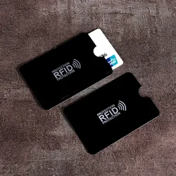 Color RFID Blocking Credit Bank Card Sleeves Protector Aluminum Foil Anti-Scan Card Holder Access Control Card Keeper Case