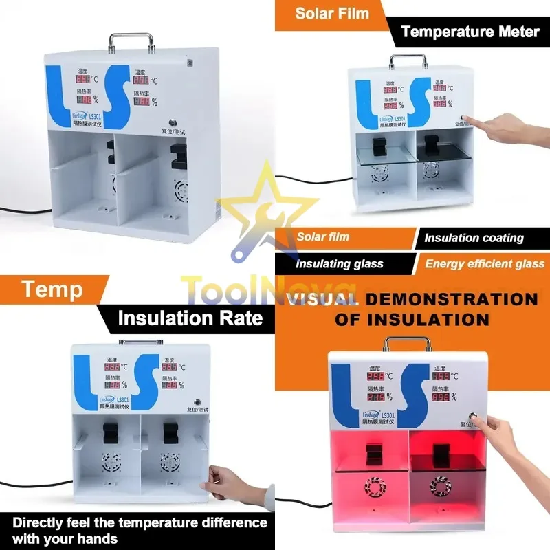 2026hotsale* LS301 Car Glass Thermal Insulation 940nm Rejection Rate Temperature Tester Window Tint Meter Solar Film