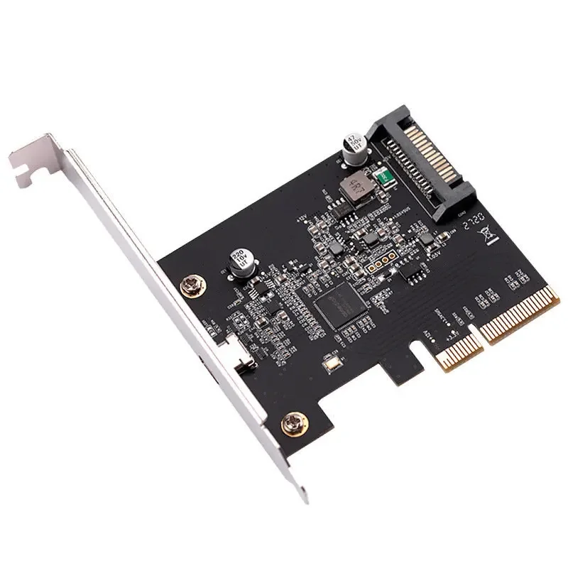 Desktop PCIe to TypeC USB3.2Gen2×2 20Gbps no-drive Expansion Adapter card ASM3242