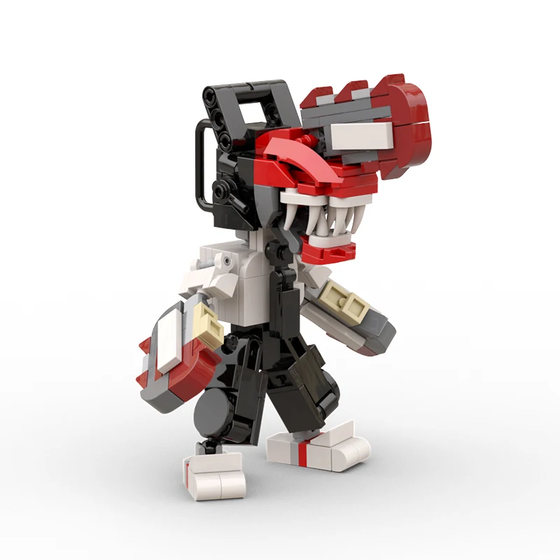 Moc Anime Figure Chainsawed Man Brickheadz Action Figure Building Blocks Pochita Demon Bricks Toy Children Gift