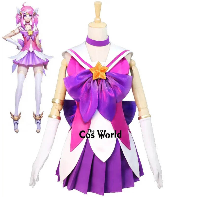 

LOL The Lady of Luminosity Luxanna Crownguard Одежда Игры Настроить костюмы для косплея