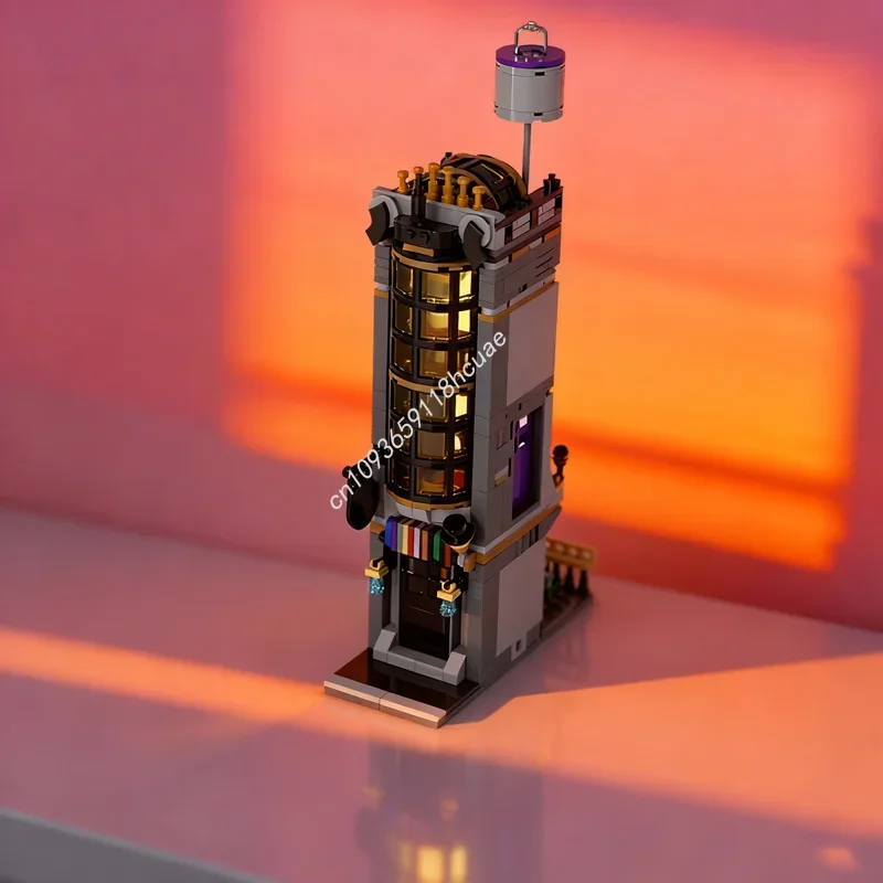 578ピース MOC アンティークショップ モジュール式 8スタッド幅 モデルビルディング クリスマスギフト ブロック 組み立て DIY おもちゃ アイデアブリック 子供の誕生日プレゼント