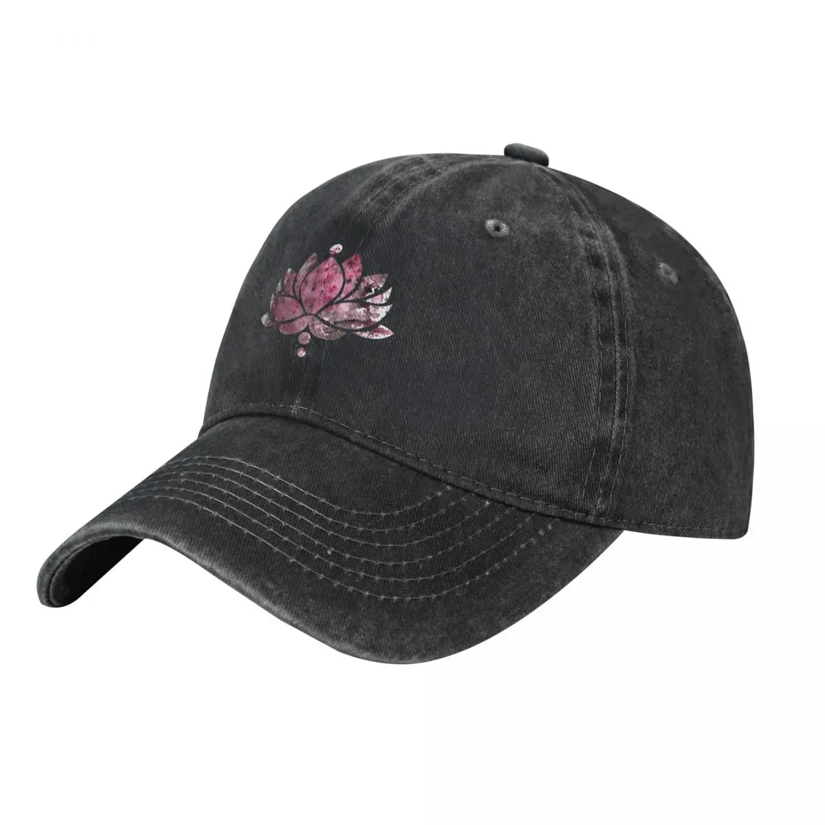 Red Lotus Flower Baseball Cap fishing hat New Hat Female Men's