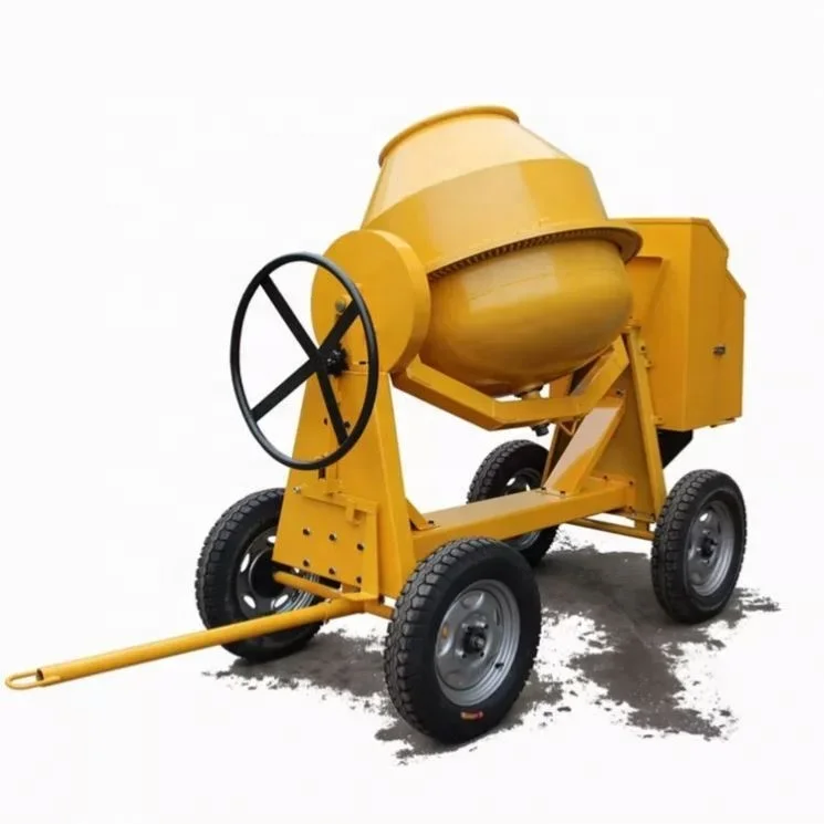 Hot Selling Portable Diesel Gasoline Electric Concrete Pan Mixer Factory Supply