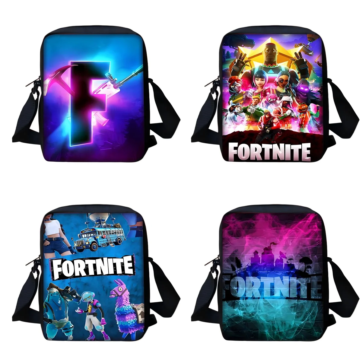 

Popular Game FortniteS Boy Girls Printed Shoulder Messenger Bag Child Casual Handbag Men Women Phone Bag Shopping Bag