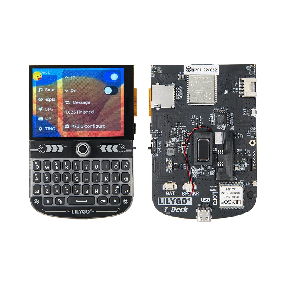 LILYGO T-Deck ESP32-S3 WIFI Bluetooth Placa de Desenvolvimento 16 MB Flash Com Tela LCD de 2.8 '', Teclado, Trackball, Microfone, Alto-falante