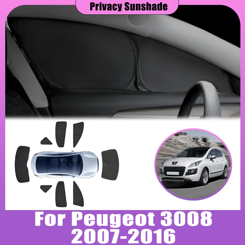 

Privacy Sunshades For Peugeot 3008 T84 MK1 2007-2016 2008 2009 Coverage Anti-UV Sunroof Window Foldable Visor Car Accessories