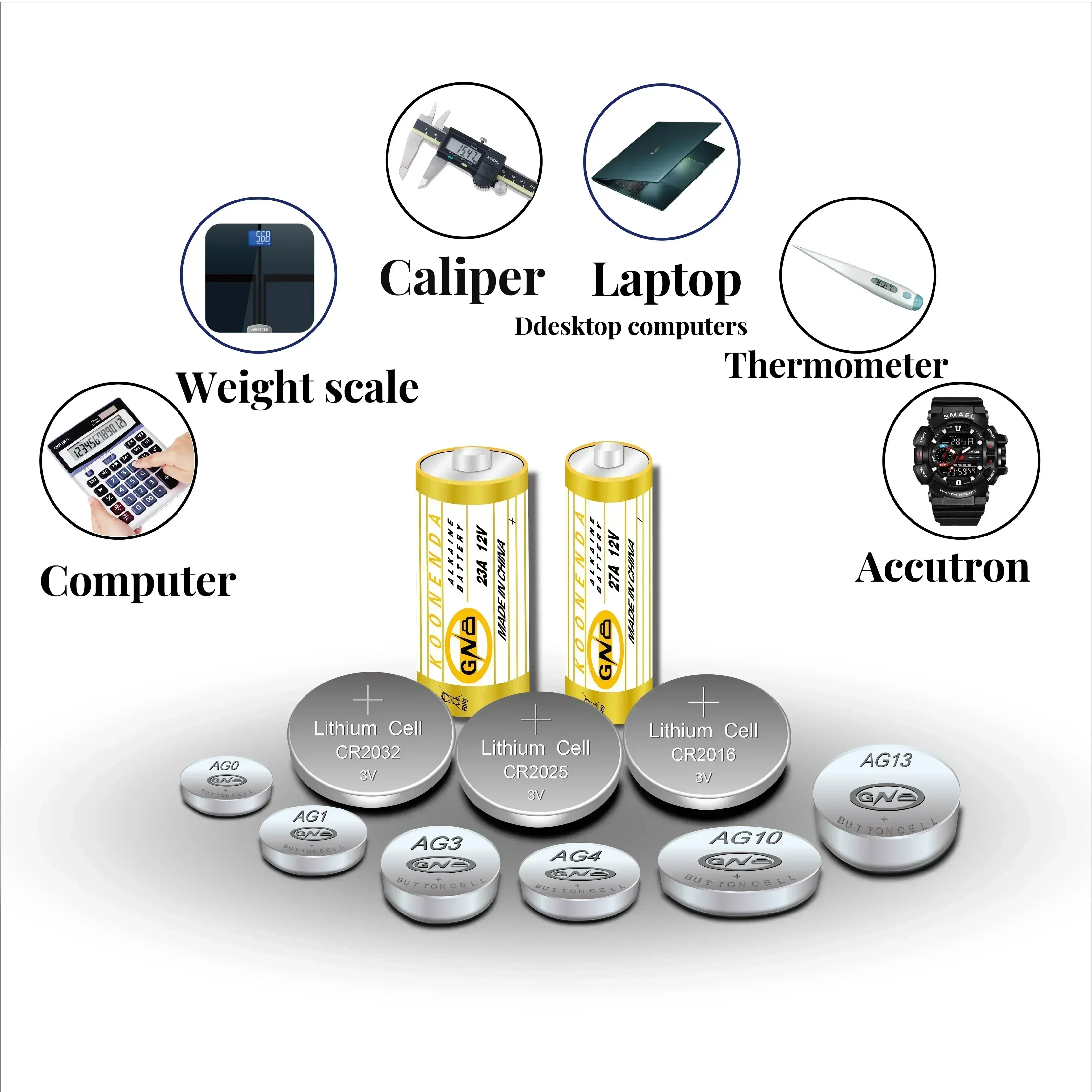 LR44 button battery, AG13/L1154/A76/SR44/357/SR1154W/GP76A universal, suitable for button type electronic watches, computers,etc