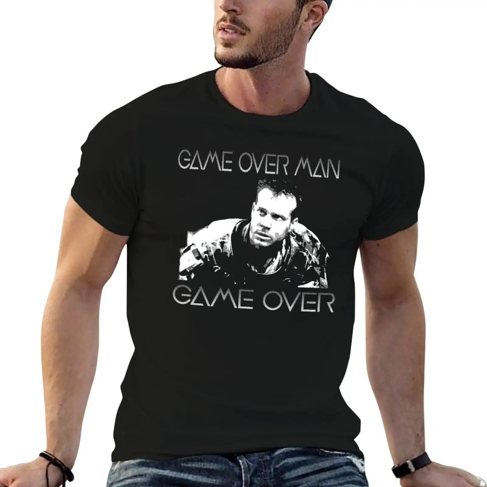 

Aliens Game Over T-Shirt man t shirt heavy cotton t shirt for man T-Shirt