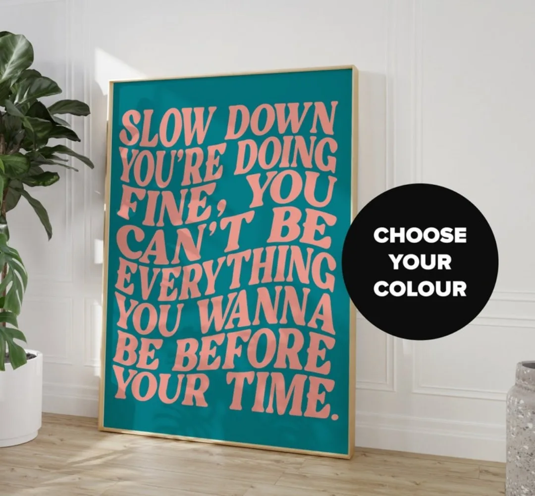 Song Lyrics Printing-Music Wall Art-Disco Pop 70s-Pop Music Letter Printing-Wall Poster Decoration Frameless Canvas Painting
