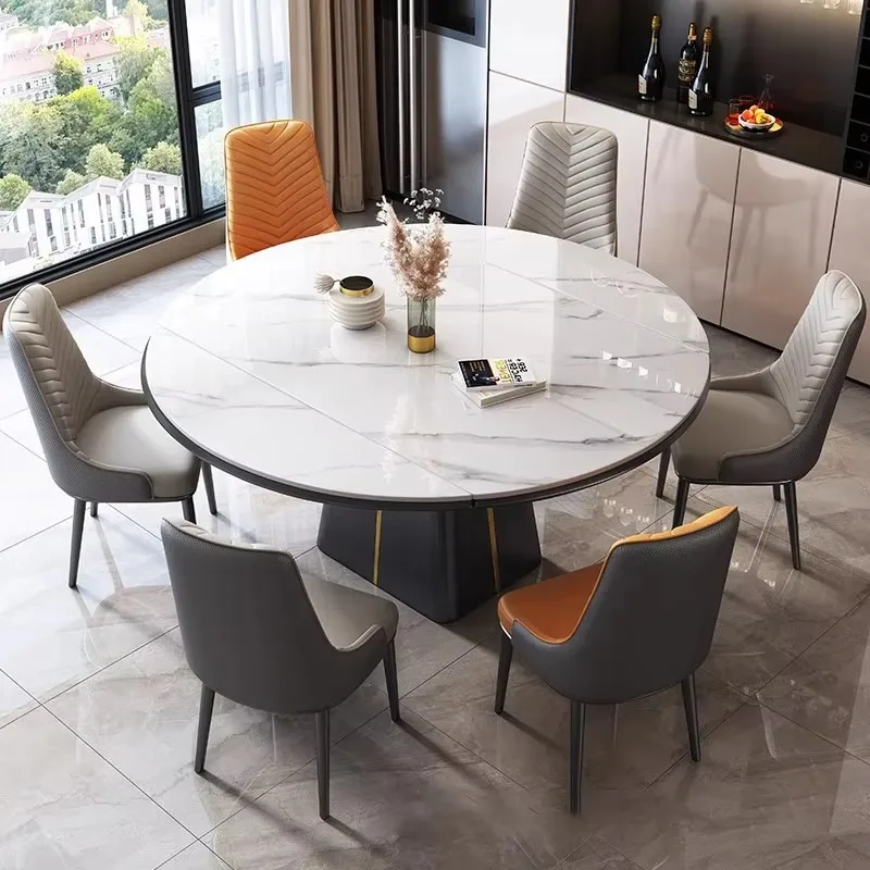 High End Luxury Modern Popular Designer Dinning Table Set Foldable Extendable Elegant Table For Dinner Table Room Furniture