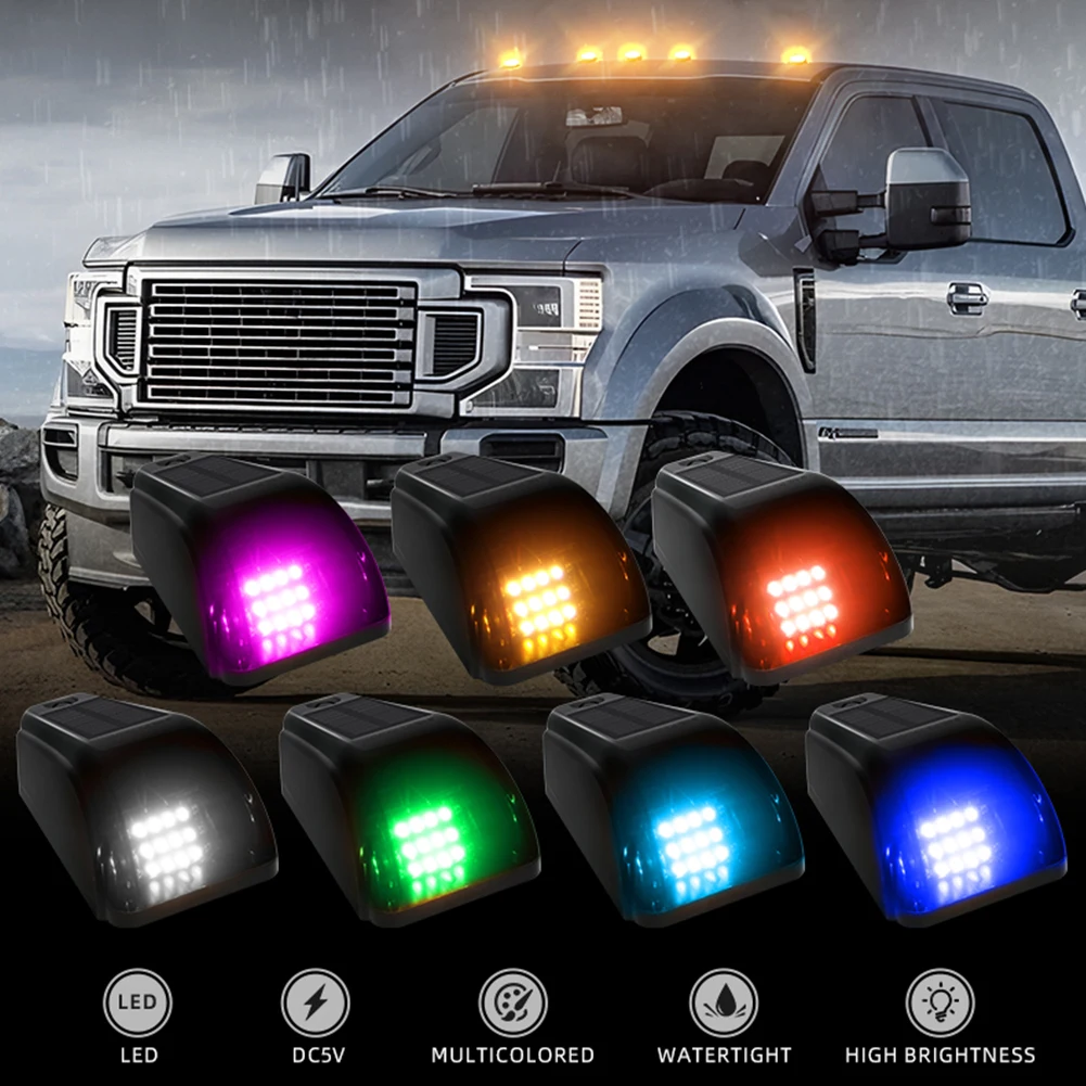 LED أضواء سقف الشاحنة اللاسلكية لكمة خالية العالمي إنذار مصباح شاحنة لاقط تحذير ضوء لشاحنات بيك اب SUV الدراجات النارية