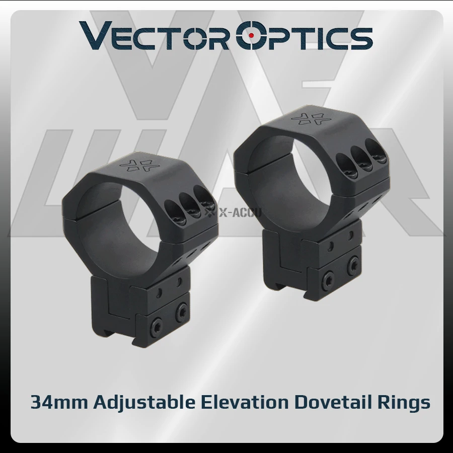 Vector Optics 34Mm Picatinny Hunting Scope Mount Ring Dovetail Tactical Accessories for Ar 15 Airsoft