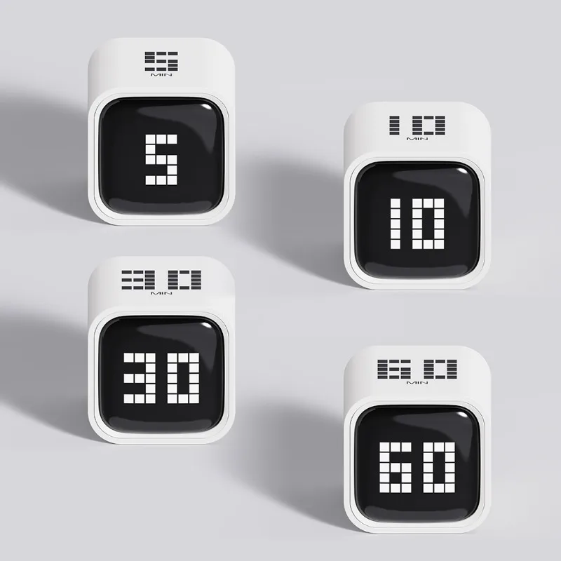 Hot Sale Gravity Minute Timer 5 10 30 60 Gravity Mode Up to 99 Minutes Manual Time Setting Pomodoro Timer Study