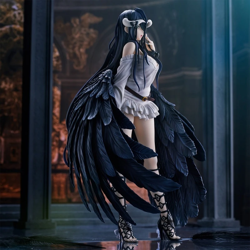 

27cm Anime Figures Ainz Ooal Gown Normal Standing Pose Figure Albedo Statue Model Collectible Ornament Action Figure Adult Gifts