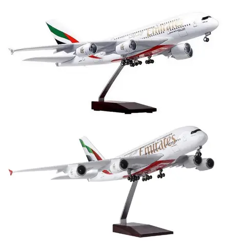 New Emirates A380 Model Plane 1/160 Scale 18 inchs Large Die-cast airplane Toy Collected Gift By Aviation