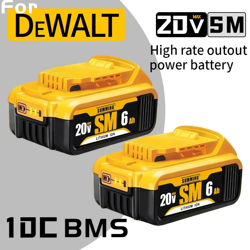 

For Dewalt 18V 6.0Ah rechargeable lithium-ion batteryreplaceable Dewalt 18V DCB200DCB201 DCB203 DCB180 DCB181DCB182